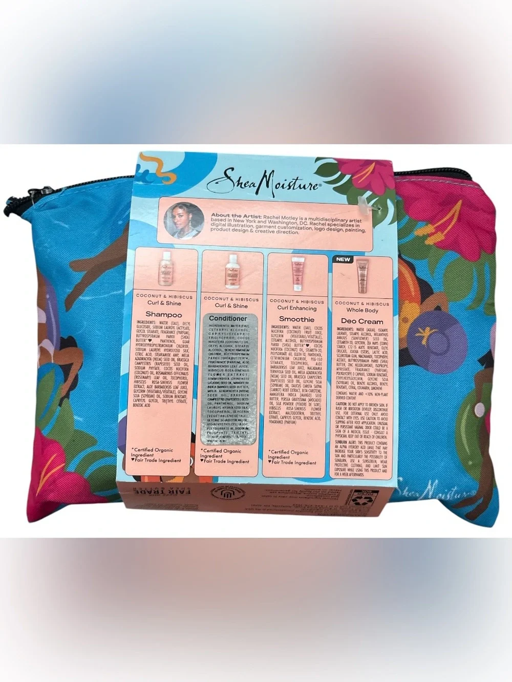 Shea Moisture Coconut & Hibiscus Curl Care Travel Kit & Pouch